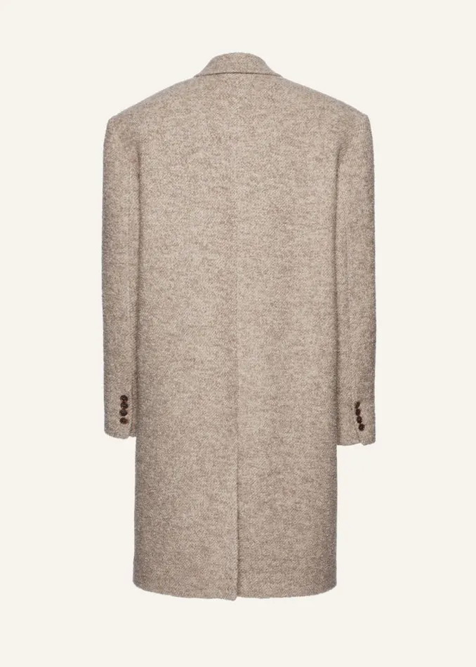 Shop Magda Butrym Coats And Jackets Alpaca Car Coat In Beige Shop Magda Butrym Coats And Jackets Alpaca Car Coat In Beige
