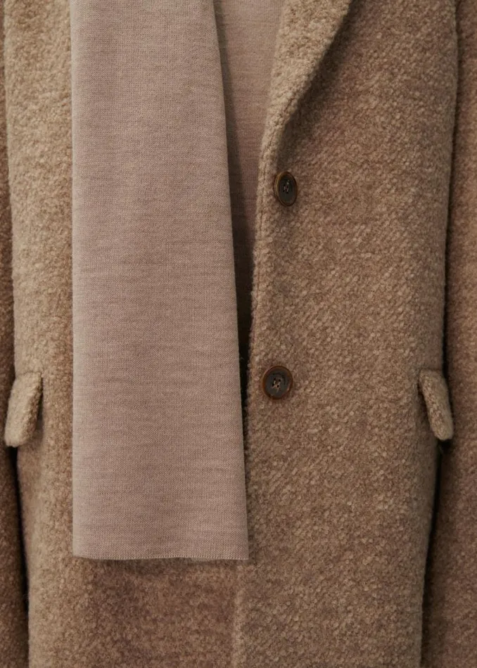 Shop Magda Butrym Coats And Jackets Alpaca Car Coat In Beige Shop Magda Butrym Coats And Jackets Alpaca Car Coat In Beige