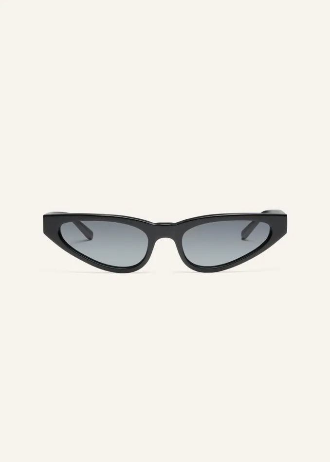 Shop Magda Butrym Eyewear Pointed Cateye Sunglasses In Black