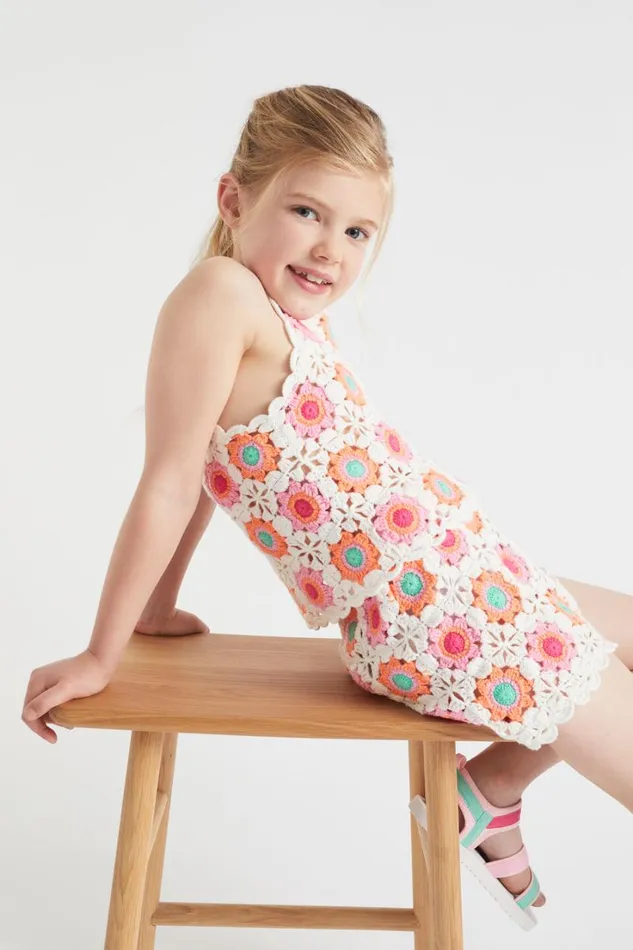 Shorts Girl Seed Heritage Crochet Short Multi