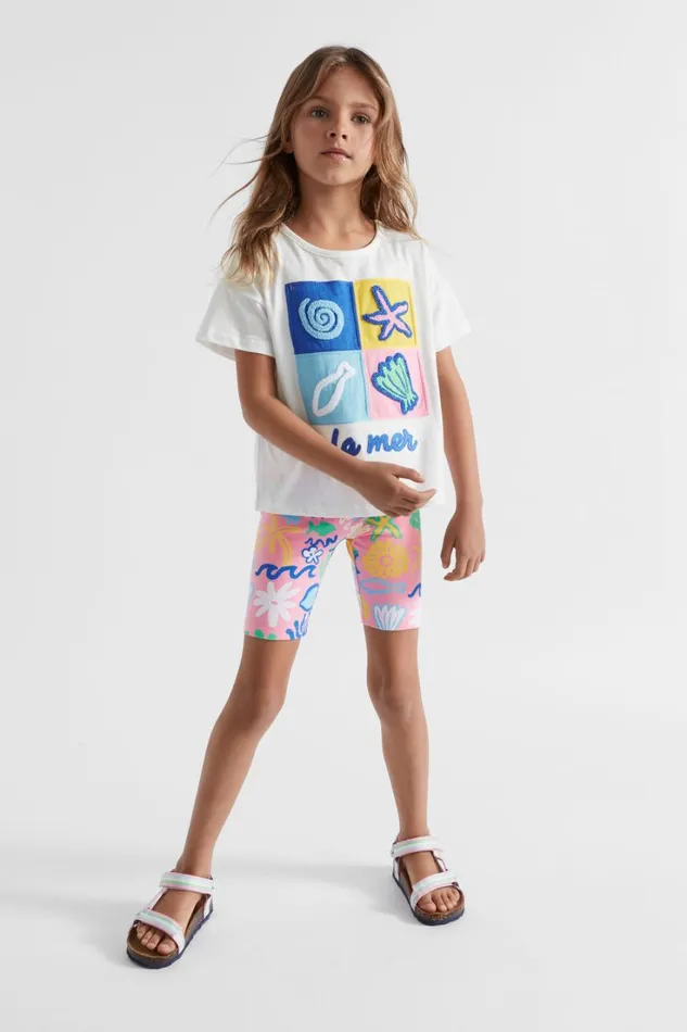 Shorts Girl Seed Heritage Summer Print Bike Short Candy Pink