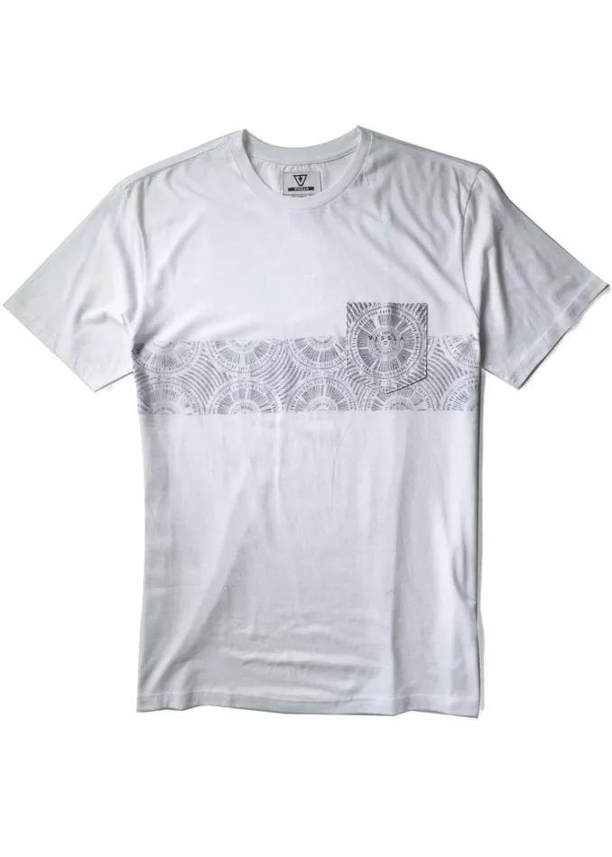Skeleton Coast Ss Pkt Tee Vintage White Men Vissla Tees