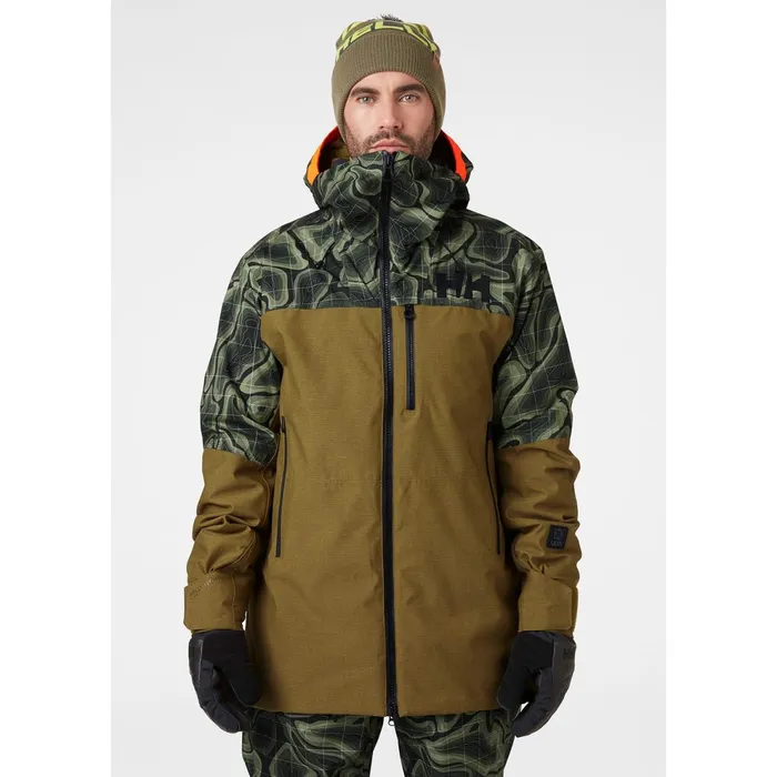 Ski Jackets Men Helly Hansen STRAIGHTLINE LIFALOFT JACKET 458 Uniform Gre