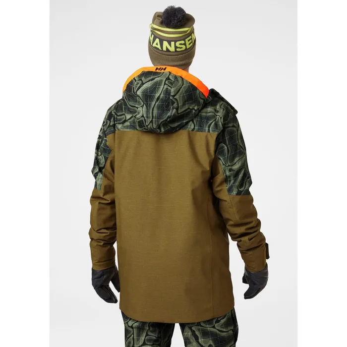 Ski Jackets Men Helly Hansen STRAIGHTLINE LIFALOFT JACKET 458 Uniform Gre