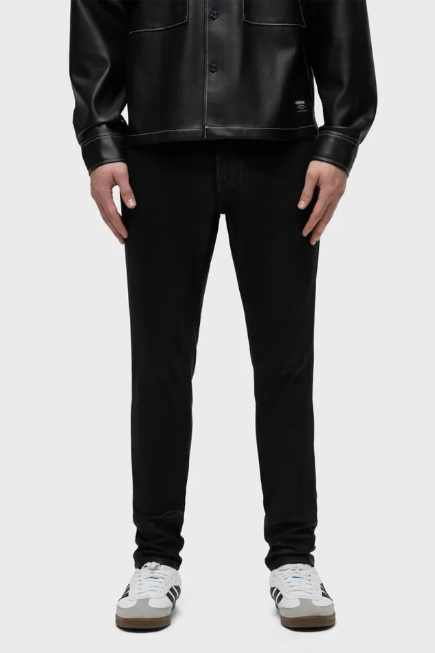 Skinny Men Hudson Jeans Zack Skinny Jean Black Wax