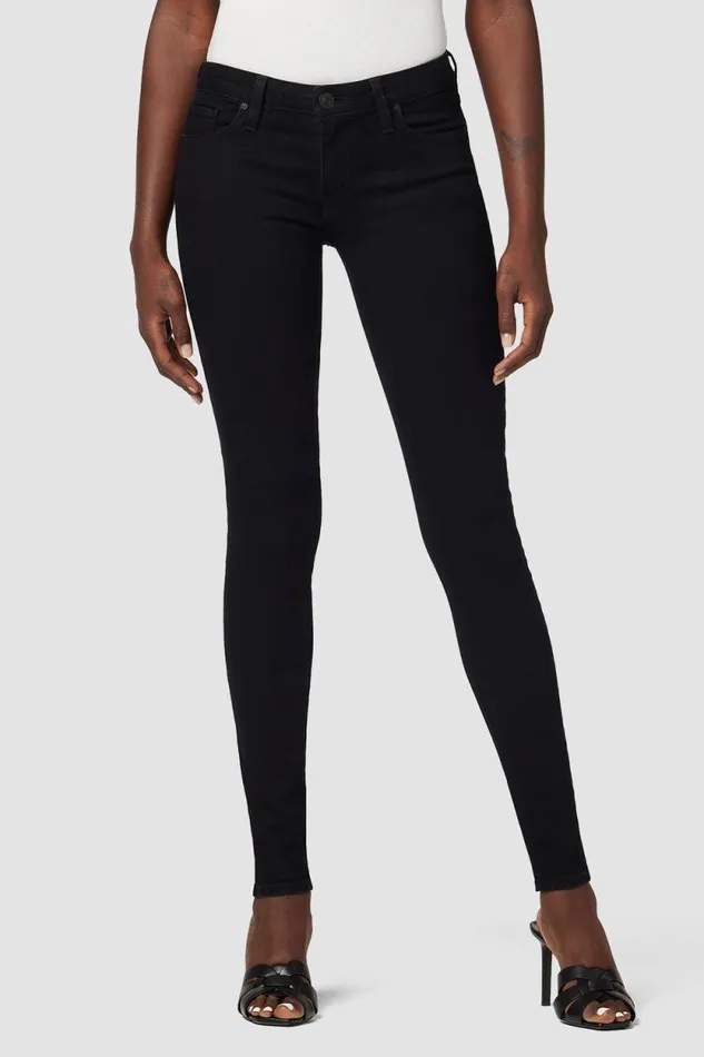 Skinny Women Hudson Jeans Krista LowRise Super Skinny Jean Black
