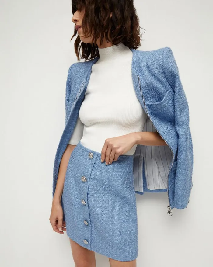 Skirts and Shorts Shop Veronica Beard Rubra Tweed Skirt Skylight