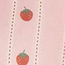 Smak Parlour Pink and Strawberries Stripe Ruffle Blouse Clothing Unique Vintage Blouses