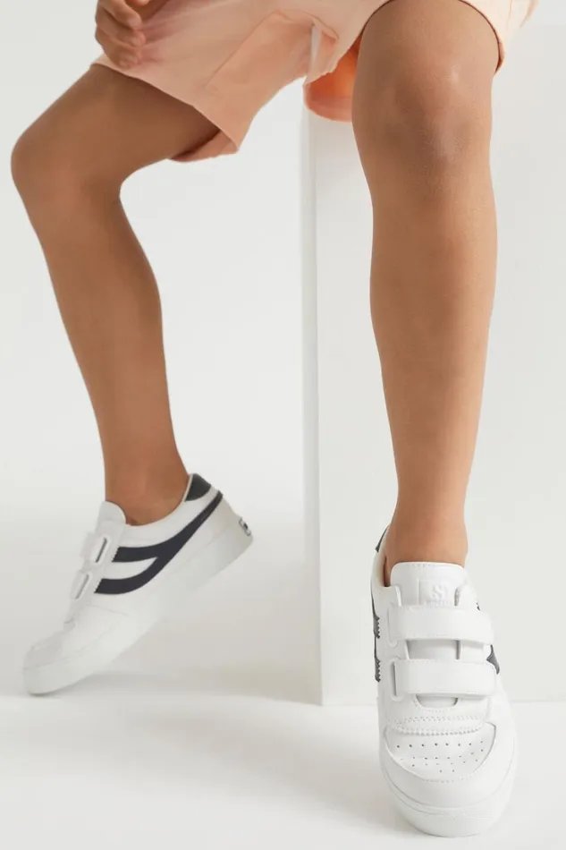 Sneakers and Trainers Boy Seed Heritage Superga Seattle Strap Sneaker White Blue