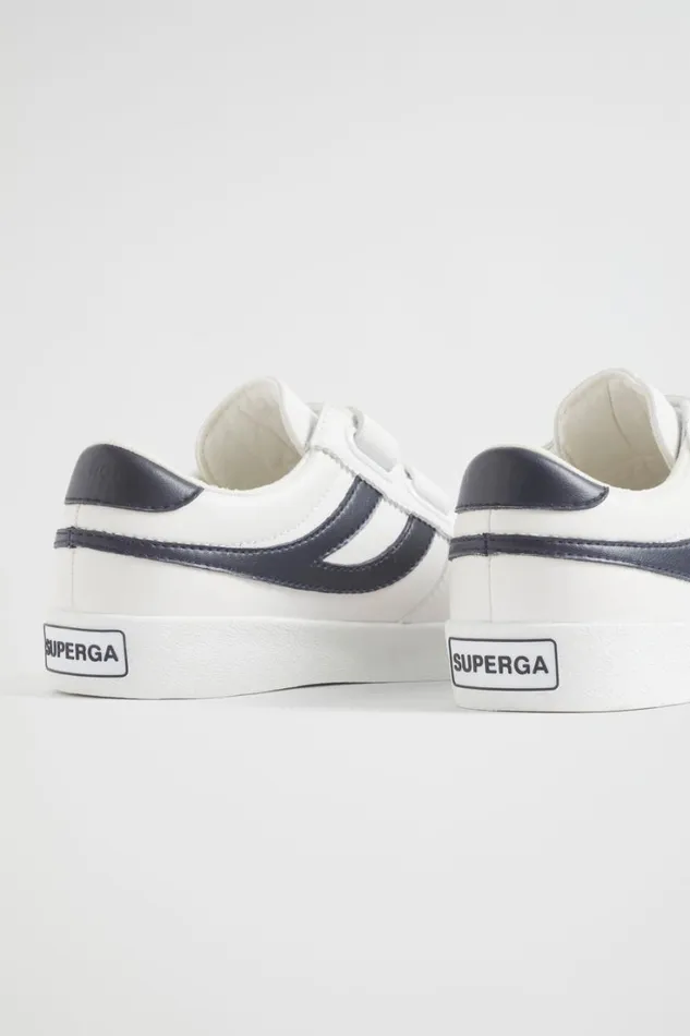Sneakers and Trainers Boy Seed Heritage Superga Seattle Strap Sneaker White Blue