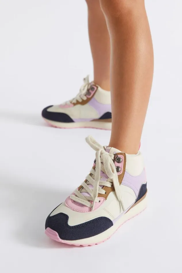 Sneakers and Trainers Girl Seed Heritage Colour Block Hightop Multi