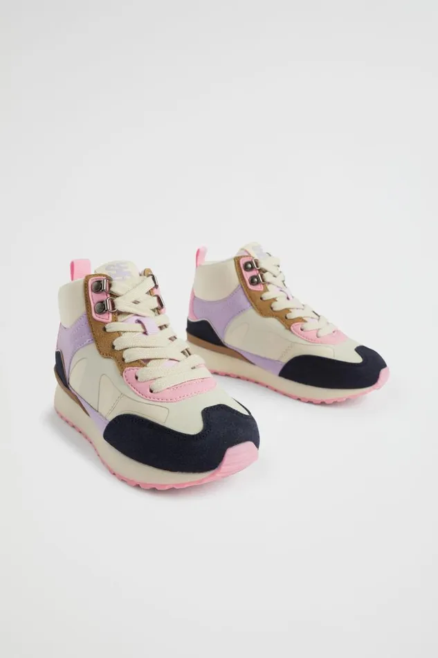 Sneakers and Trainers Girl Seed Heritage Colour Block Hightop Multi
