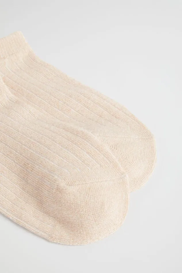 Socks and Tights Woman Seed Heritage Sneaker Sock Oatmeal