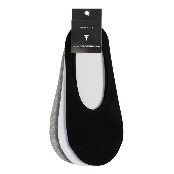 Socks Men Windsor Smith MEN039S INVISIBLE SOCK 3PK MULTI COLOUR