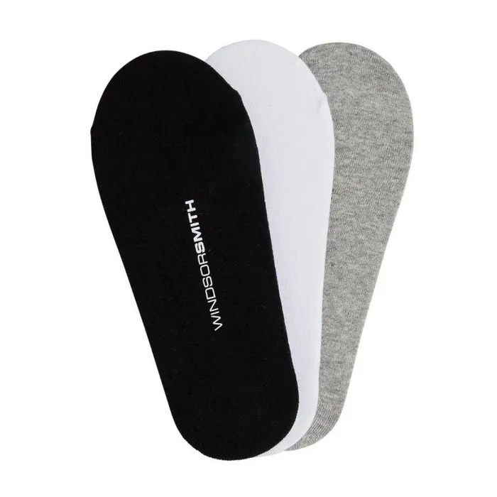 Socks Men Windsor Smith MEN039S INVISIBLE SOCK 3PK MULTI COLOUR Socks Men Windsor Smith MEN039S INVISIBLE SOCK 3PK MULTI COLOUR