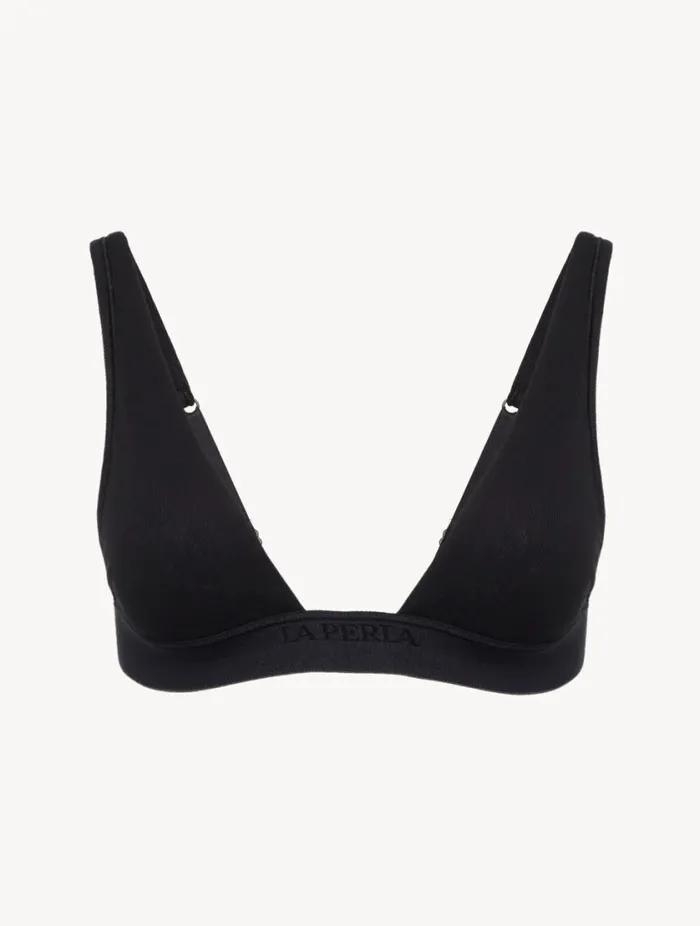 Soft Triangle Bra In Black 8211 Online Exclusive Lingerie La Perla Triangle