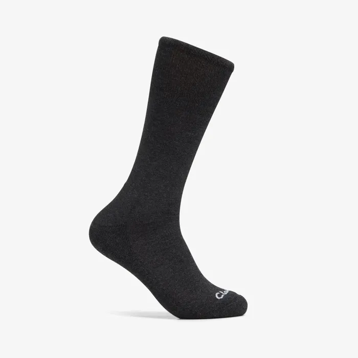 Solid Crew Sock Charcoal Men Clarks Accessories
