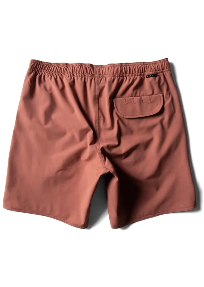 Solid Sets 175quot Ecolastic Retro Red Men Vissla Boardshorts