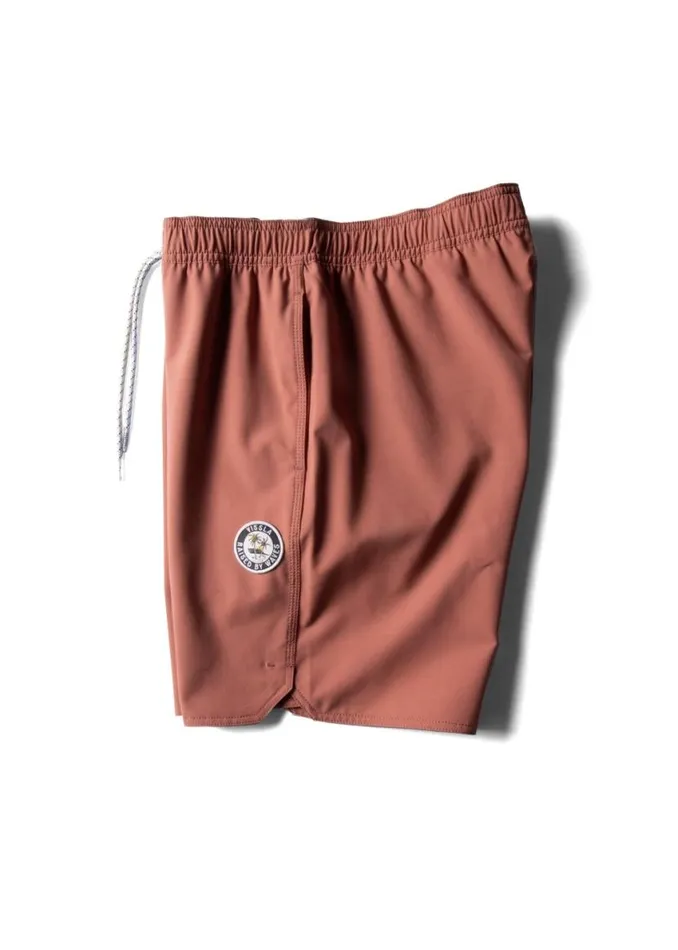 Solid Sets 175quot Ecolastic Retro Red Men Vissla Boardshorts