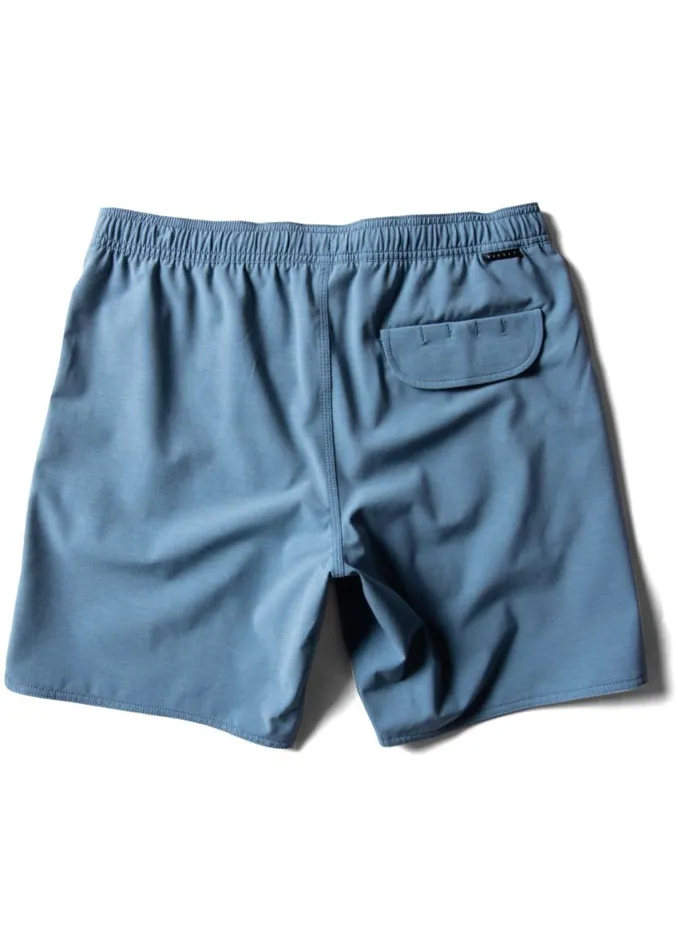 Solid Sets 175quot Ecolastic Tidal Blue Men Vissla Boardshorts