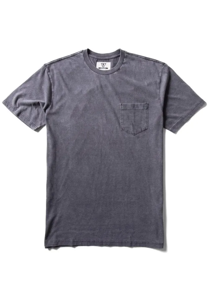 Solid Sets Ss Pkt Tee Phantom Men Vissla Tees