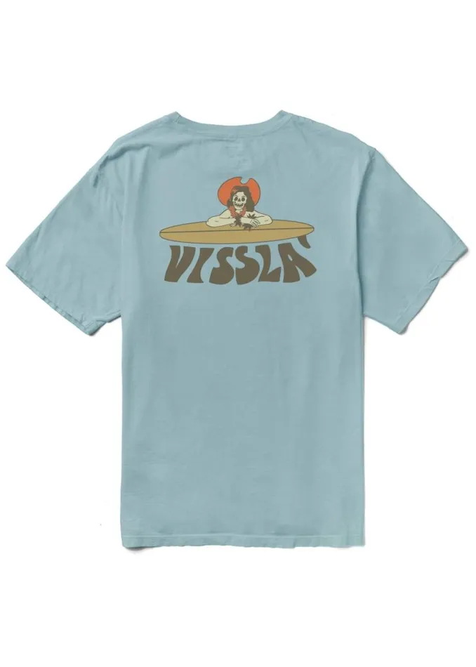 Soren Lady Shred Organic Tee Stone Blue Men Vissla Tees