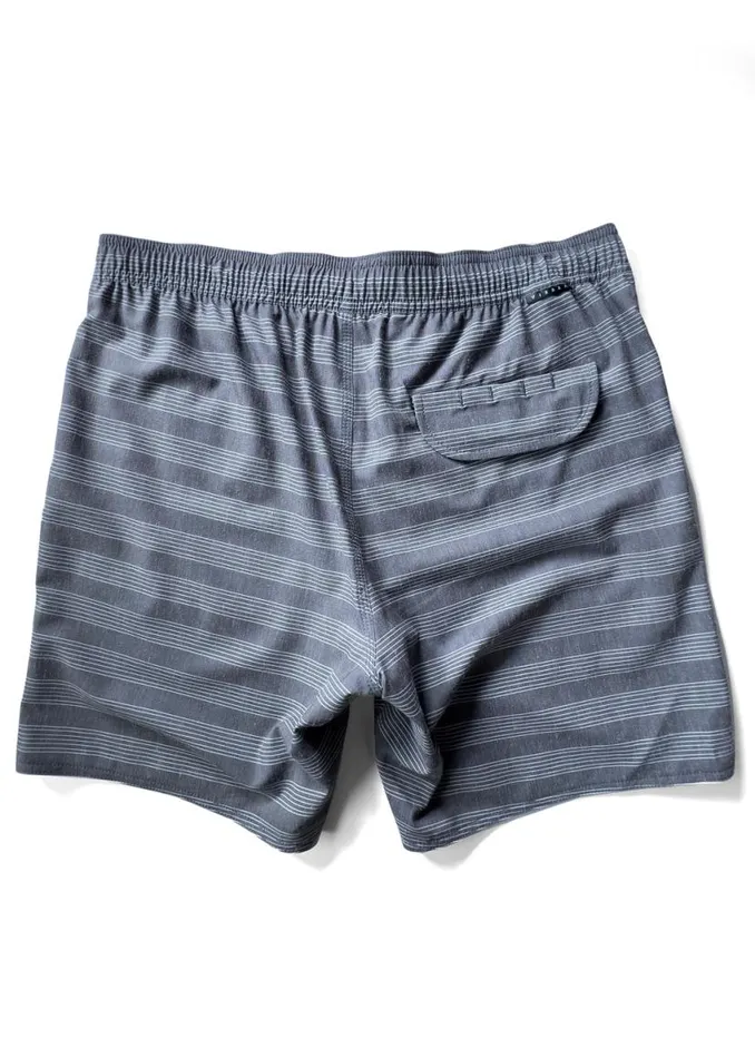 Stoke039M 165quot Ecolastic Black Stripe Men Vissla Boardshorts