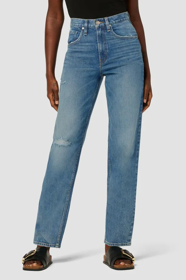 Straight Women Hudson Jeans James HighRise Barrel Jean Coastline