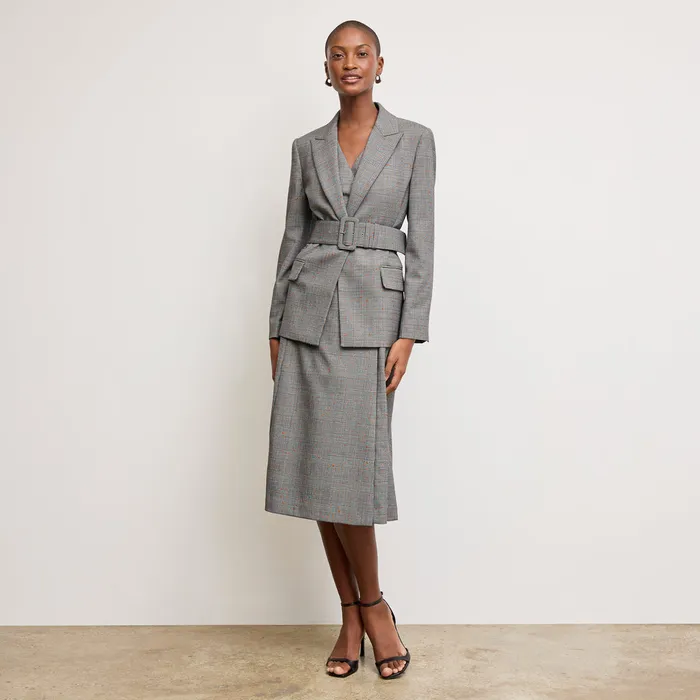 Suiting Women M M LaFleur The Angel Elegant Dress 8211 Sharkskin Mixed Check