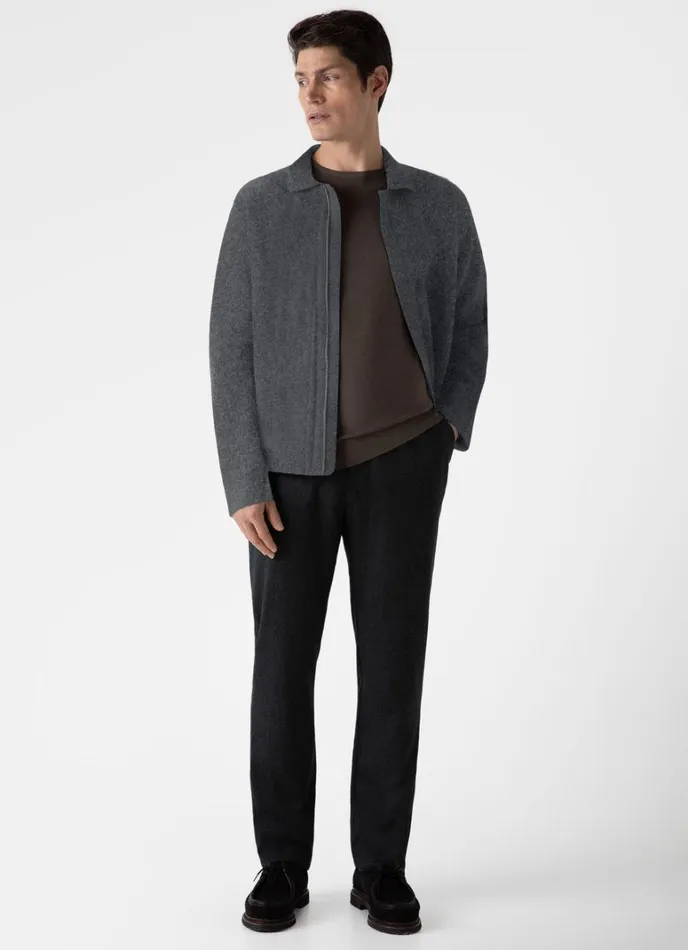 SUNSPEL Jackets and Coats Double Faced Jacket Charcoal Melange 8211 Men