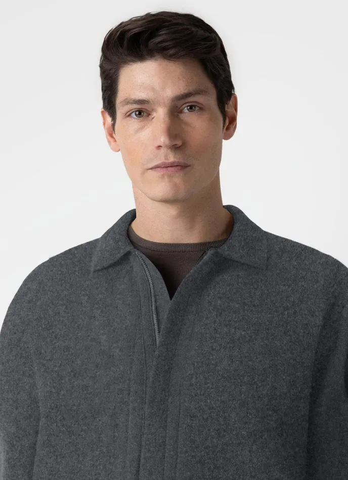 SUNSPEL Jackets and Coats Double Faced Jacket Charcoal Melange 8211 Men