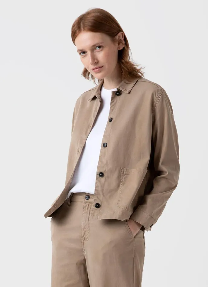 SUNSPEL Jackets and Coats Twin Pocket Jacket Stone 8211 Women