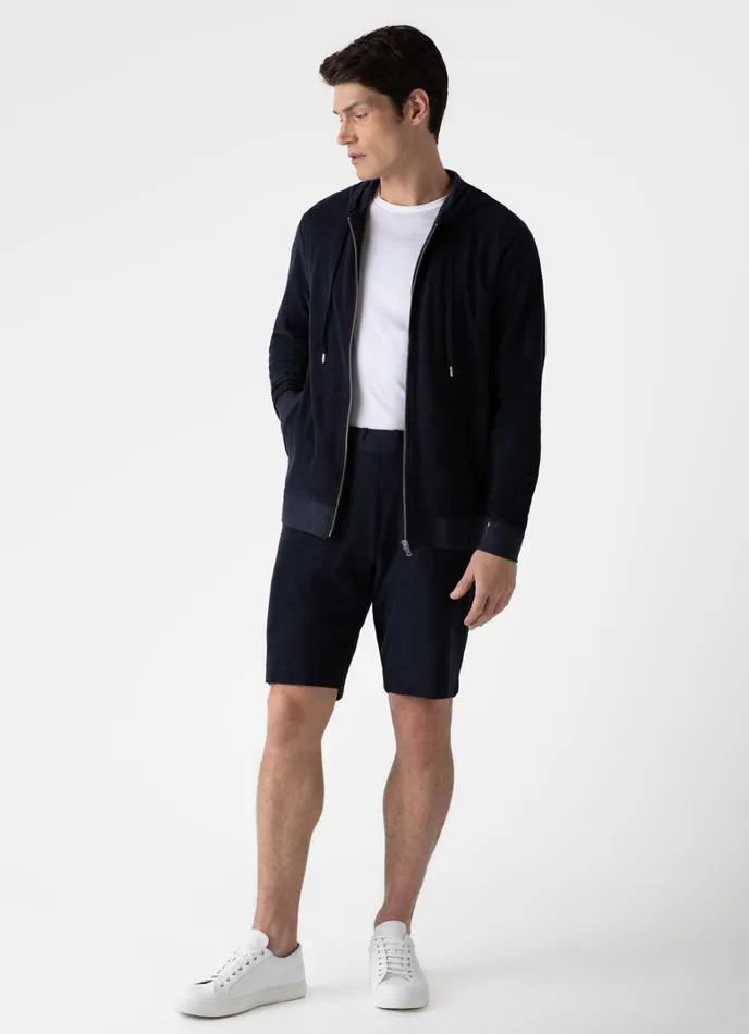 SUNSPEL Loungewear and Sleepwear Towelling Shorts Navy 8211 Men
