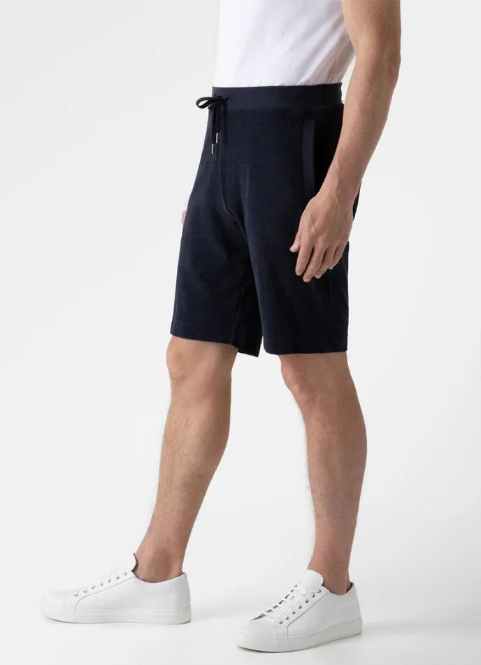 SUNSPEL Loungewear and Sleepwear Towelling Shorts Navy 8211 Men