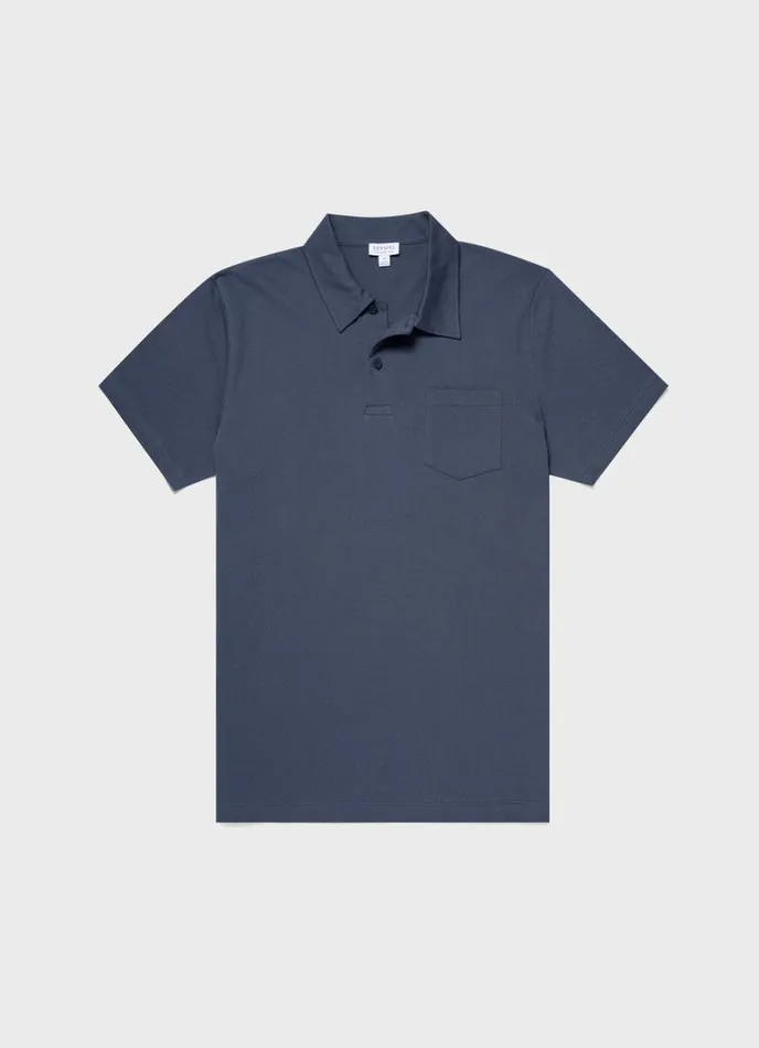SUNSPEL Polo Shirts Riviera Polo Shirt Slate Blue 8211 Men