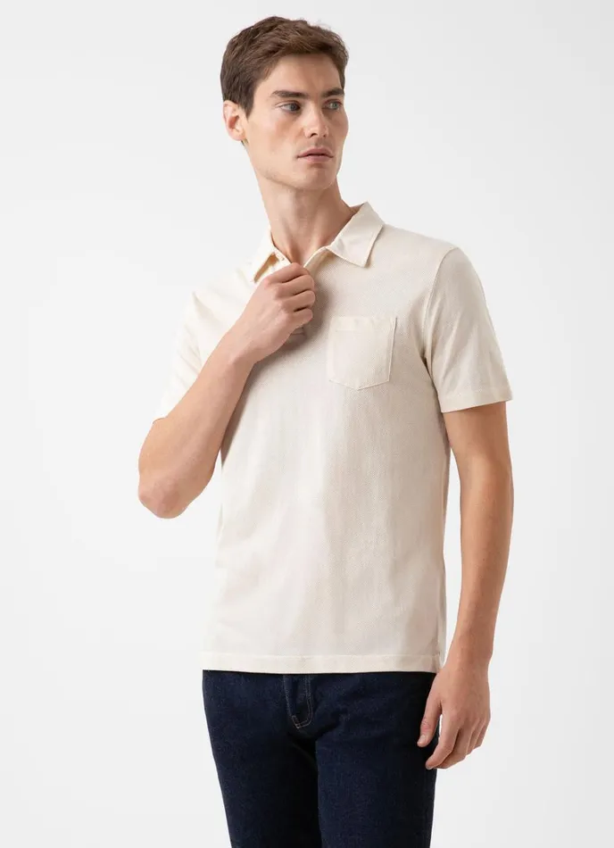 SUNSPEL Polo Shirts Undyed Riviera Polo Shirt Undyed 8211 Men
