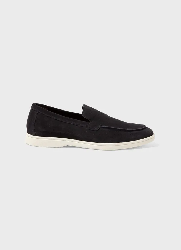 SUNSPEL Shoes Suede Loafer Navy 8211 Men