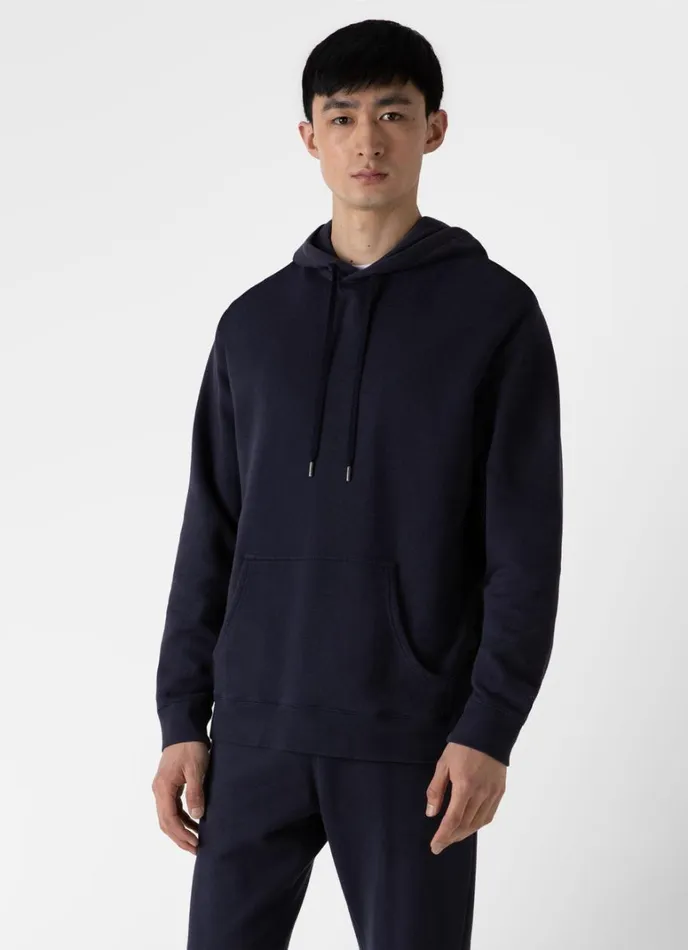 SUNSPEL Sweatshirts and Sweatpants Loopback Hoodie Navy 8211 Men