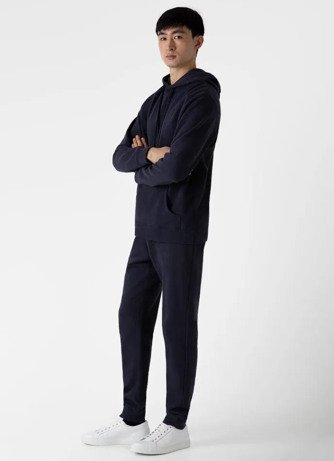 SUNSPEL Sweatshirts and Sweatpants Loopback Hoodie Navy 8211 Men