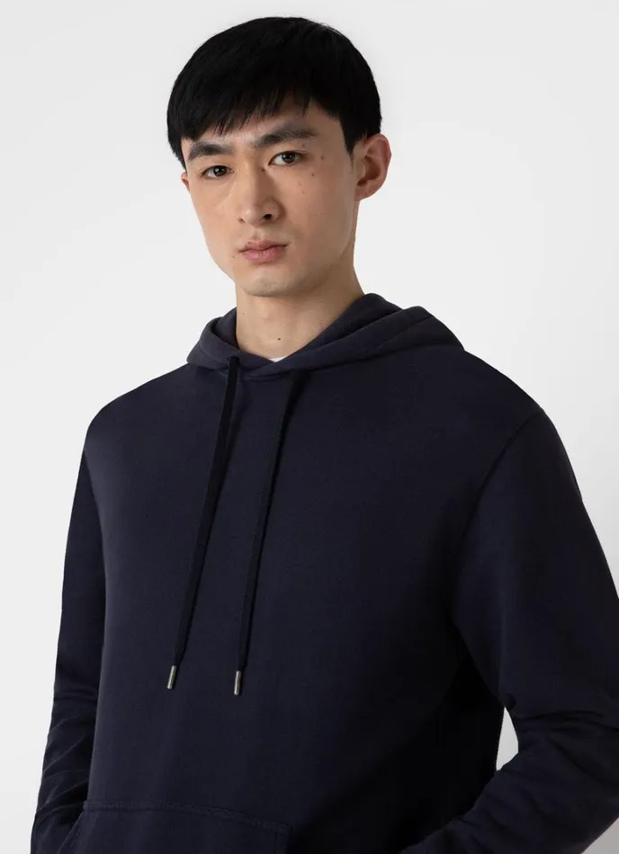 SUNSPEL Sweatshirts and Sweatpants Loopback Hoodie Navy 8211 Men