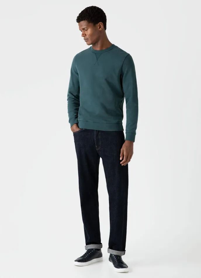SUNSPEL Sweatshirts and Sweatpants Loopback Sweatshirt Peacock 8211 Men