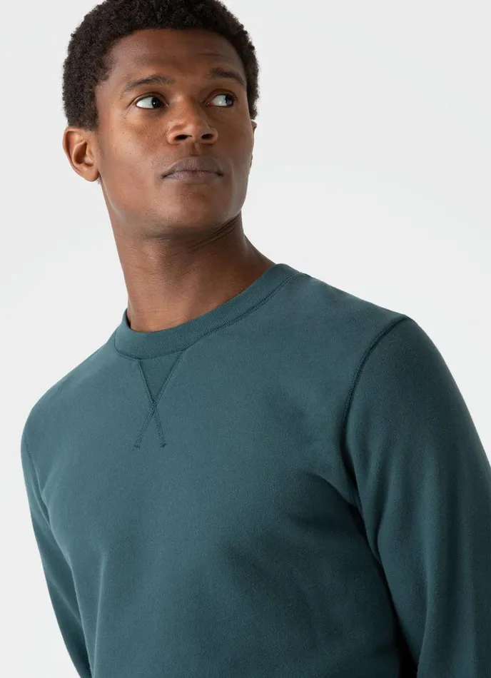 SUNSPEL Sweatshirts and Sweatpants Loopback Sweatshirt Peacock 8211 Men