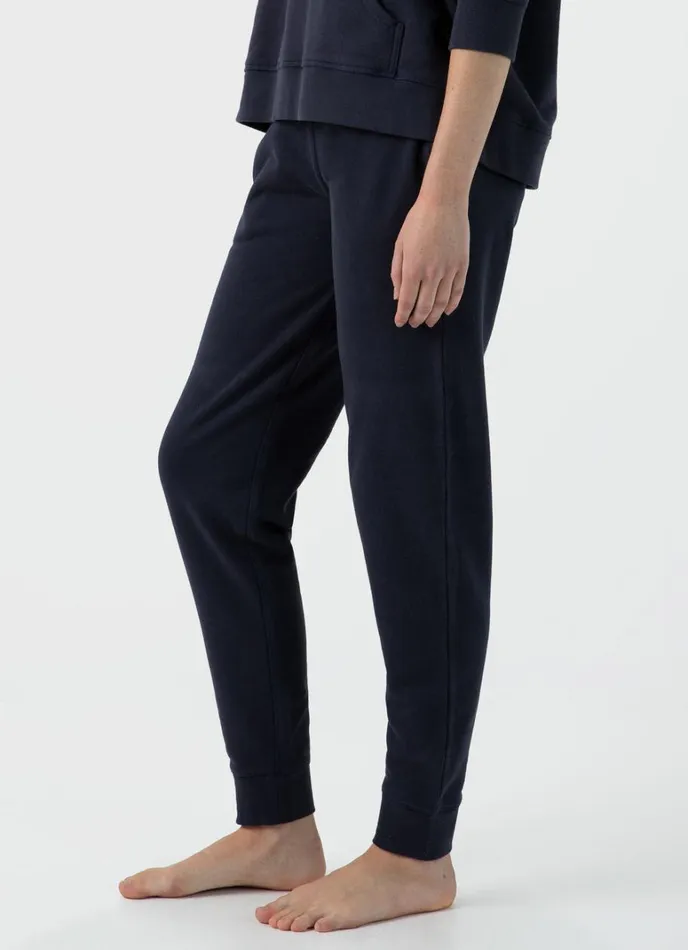 SUNSPEL Sweatshirts and Sweatpants Relaxed Loopback Sweatpants Navy 8211 Women