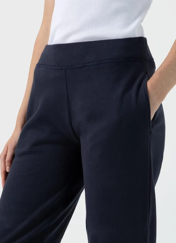 SUNSPEL Sweatshirts and Sweatpants Relaxed Loopback Sweatpants Navy 8211 Women
