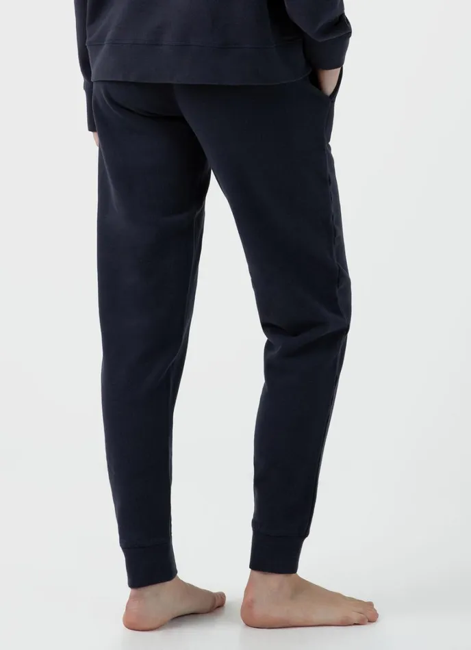 SUNSPEL Sweatshirts and Sweatpants Relaxed Loopback Sweatpants Navy 8211 Women
