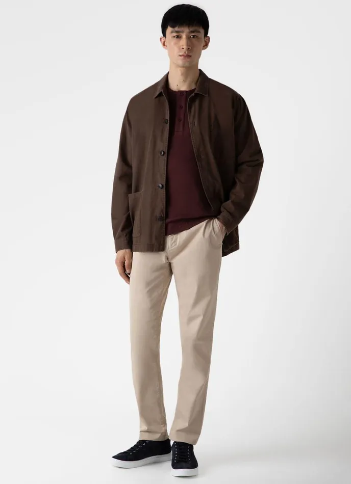 SUNSPEL Tshirts Long Sleeve Waffle Henley Maroon 8211 Men