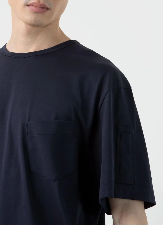 SUNSPEL Tshirts X Nigel Cabourn Tshirt Navy 8211 Men
