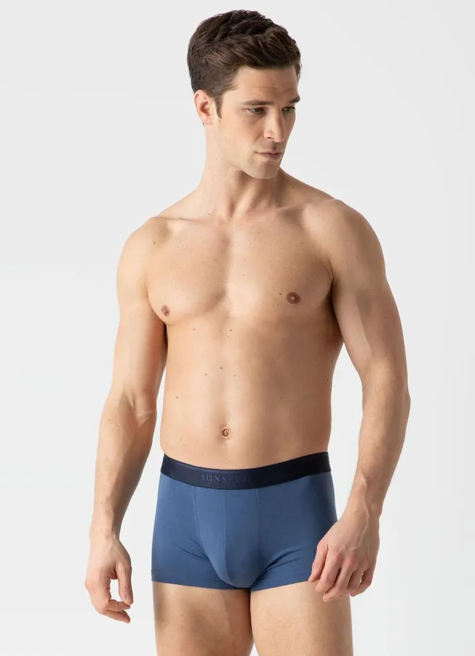 SUNSPEL Trunks and Shorts Stretch Cotton Trunks Atlantic Blue 8211 Men
