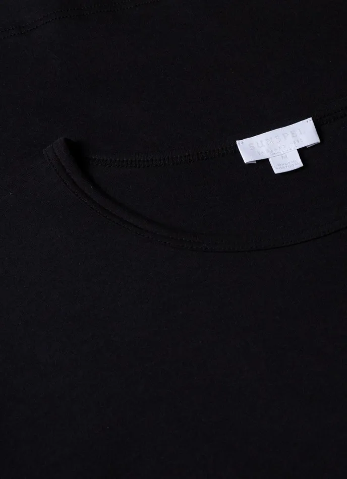 SUNSPEL Underwear Tops Sea Island Cotton Underwear Tshirt Black 8211 Men