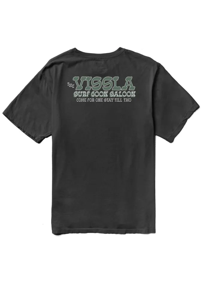 Surf Goon Saloon Organic Pkt Tee Phantom Men Vissla Tees